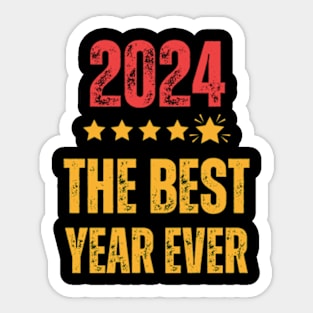 2024 5 Stars Shirt Best Year Ever T-Shirt Sticker